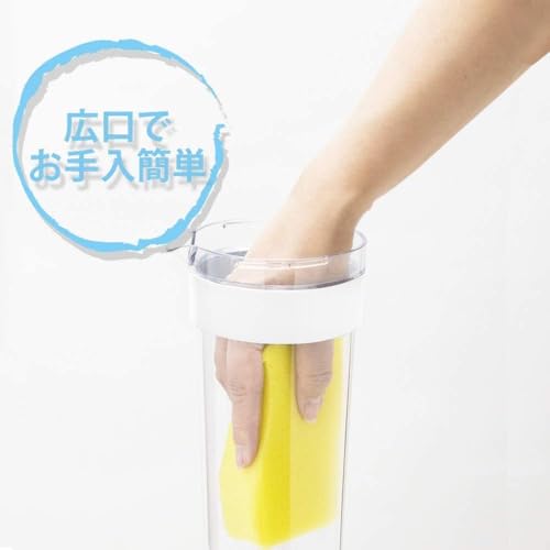 タケヤ化学工業 TAKEYA スリムジャグII 1.1L ミルクホワイト 耐熱100度 横置きOK 広口でお手入れ簡単 ドアポケットの前列に 最後 画像