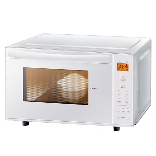 コンフィー(COMFEE') 電子レンジ 17L フラットテーブル 縦開き シンプル機能 全国対応 一人暮らし【メーカー保証2年】CF-EX201-WH ホワイト コンフィー電子レンジ 選び方 実物画像・外観写真