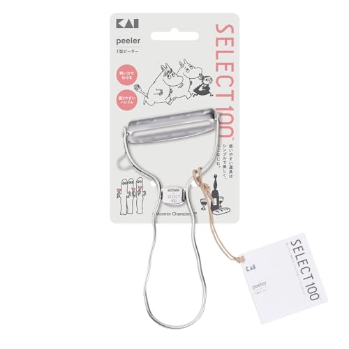 貝印 KAI SELECT100 ピーラー S100&ムーミンT型ピーラー 貝印 KAI SELECT100 ピーラー S100 ムーミン 特徴 実物画像・外観写真