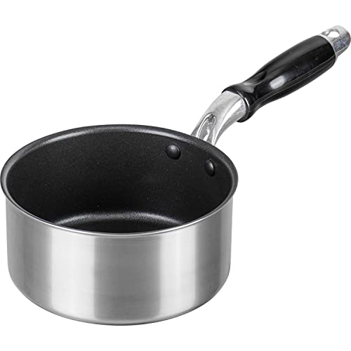 和平フレイズ 小さい ふっ素 樹脂 加工 ミルクパン 14cm お弁当 朝食 片手鍋 IH・ガス対応 ジャストパンNEO RB-2311 シルバー 和平フレイズ ミルクパン 使い方 実物画像・外観写真