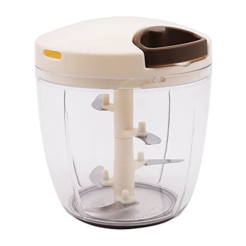 食洗機対応 強化版 2.5倍 K&A みじん切り器 900ml ふたも洗える ぶんぶんチョッパースーパー5 BBC-24BR ブラウン【トライタン】 みじん切り器 食洗機対応 おすすめ 実物画像・外観写真