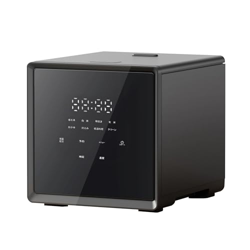 [山善] 炊飯器 一人暮らし 4合 マイコン式 二人暮らし 3.0mm厚釜 低温調理 炊き分けメニュー6種 保温 予約 玄米 クリーニングモード搭載 ブラック YJS-CM072(B) 山善 炊飯器 一人暮らし 4合 選び方 実物画像・外観写真