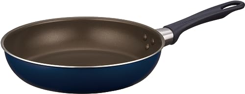 サーモス デュラブルシリーズ フライパン 24cm ネイビー ガス火専用 焦げつきにくい 耐久性コーティング PFOA PFOS不使用 片手で軽々持てる 軽量モデル KFI-024 NVY サーモス デュラブルシリーズ フライパン 24cm 選び方 実物画像・外観写真