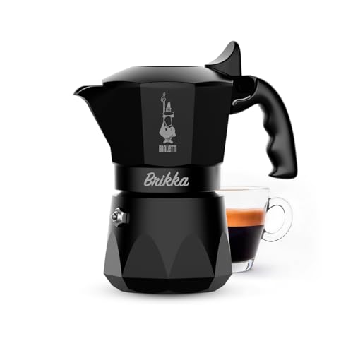 【日本限定色】BIALETTI(ビアレッティ) ブリッカ ブラック 2カップ 直火式 (コーヒーメーカー エスプレッソメーカー マキネッタ) 最後 画像