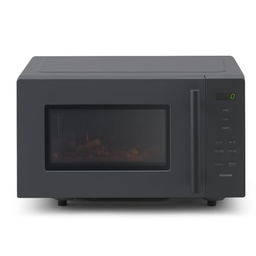 アイリスオーヤマ 電子レンジ 18L フラットテーブル ヘルツフリー 自動メニュー デザイン IMB-F187-H グレー アイリスオーヤマ 電子レンジ 18L 使いやすさ 実物画像・外観写真