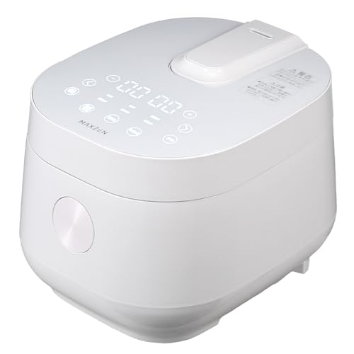 MAXZEN 炊飯器 4合 一人暮らし 二人暮らし マイコン式 7種の炊飯メニュー 予約 保温 早炊き 無洗米 玄米 チャイルドロック お手入れ簡単 シンプル コンパクト ホワイト MRC-TX401 マクスゼン MAXZEN 炊飯器 4合 マイコン式 選び方 実物画像・外観写真