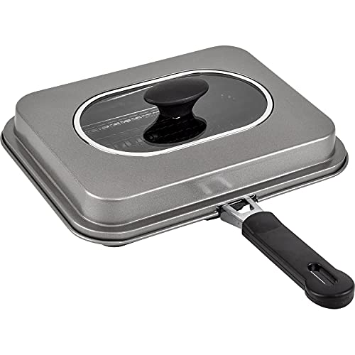 和平フレイズ ロースター 蓋付 煙が出ない ふっくら焼ける IH・ガス対応 ふっ素樹脂加工 焼きづつみ RD-0093 和平フレイズ ロースター 煙が出ない 選び方 実物画像・外観写真