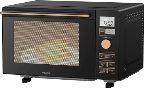 [山善] 電子レンジ オーブンレンジ 18L 一人暮らし 二人暮らし フラットテーブル トースト機能付き オーブン機能付き 自動メニュー18種類 簡単お手入れ グリル機能 ブラック YRP-F181TV(B) 山善 電子レンジ オーブンレンジ 18L 選び方 実物画像・外観写真