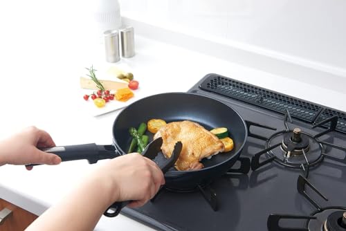 サーモス プラズマ超硬質コート フライパン 24cm IH対応 ミッドナイトブルー KFC-024 MDB 中間 画像