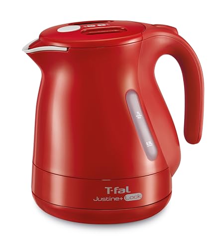 【オンライン限定】ティファール 電気ケトル 1.0L ジャスティン・プラス ロック レッド KO4415JP 1250Wのハイパワー たっぷり大容量 倒れてもお湯がこぼれない お手入れカンタン 電気ケトル 1.0L 選び方 実物画像・外観写真