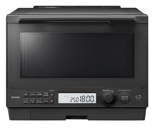 TOSHIBA(東芝) スチームオーブンレンジ 石窯ドーム ER-D100A(H) アッシュグレージュ 250℃ 1段調理 フラットテーブル 電子レンジ 赤外線センサー ノンフライ調理 簡単お手入れ 小型 新生活 一人暮らし 二人暮らし ファミリー 東芝 スチームオーブンレンジ 選び方 実物画像・外観写真