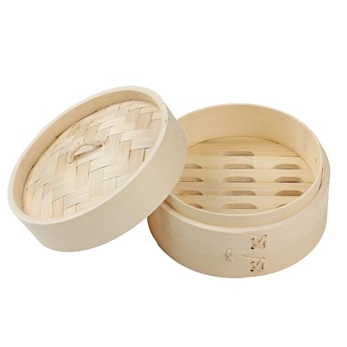 【Amazon.co.jp 限定】パール金属 中華 せいろ 竹せいろ 15cm セイロ 蒸し器 蒸籠 蒸し 野菜 しゅうまい 小籠包 点心香 HB-9475 最後 画像