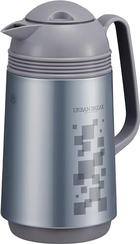 ピーコック魔法瓶工業(The-peacock) ピーコック 保温ポット 1.0L 保温 保冷 ガラス製 卓上ポット 魔法瓶 パッキン無し ハンディポット 保温力 電気不要 まほうびん ポット 日本製 アーバン GHD-100 ZA ピーコック 保温ポット 選び方 実物画像・外観写真