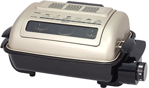 [山善] ワイドグリル フィッシュロースター 魚焼きグリル ゴールド NFR-1100 G 山善 ワイドグリル フィッシュロースター 選び方 実物画像・外観写真