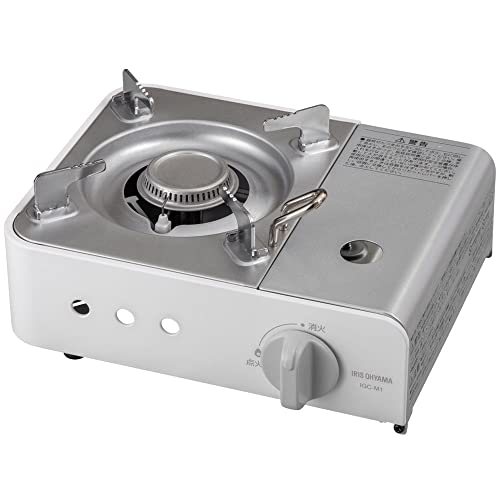 アイリスオーヤマ カセットコンロ 合金鋼 ミニ オフホワイト IGC-M1-W アイリスオーヤマ カセットコンロ ミニ 選び方 実物画像・外観写真