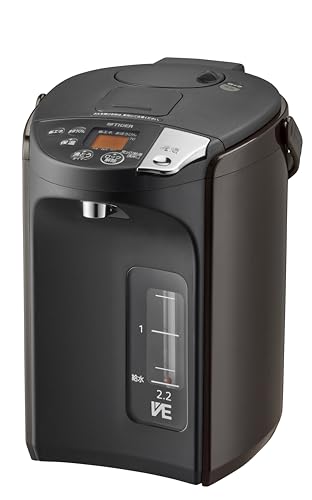 【WEB限定】タイガー魔法瓶 電気ポット 蒸気がでない 節電VE保温 安全構造 とく子さん 2.2L ブラウン PIS-N220T 電気ポット 蒸気がでない 節電 実物画像・外観写真