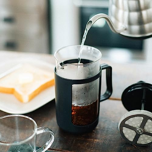 HARIO(ハリオ)カフェプレス・U プレス式コーヒー 耐熱ガラス 実用容量600ml ブラック CPU-4-B 中間 画像