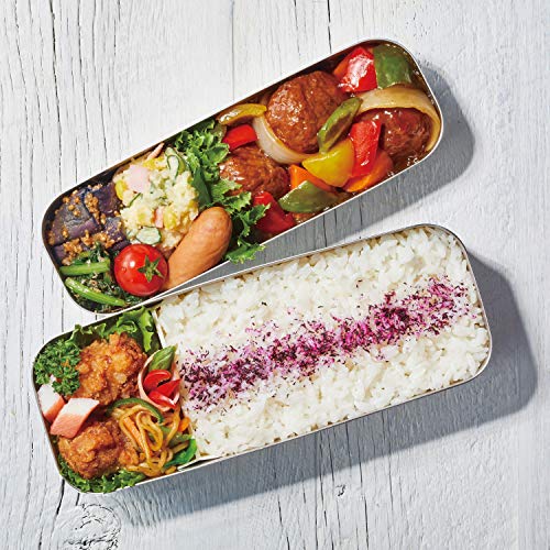 サーモス 弁当箱 ステンレス フレッシュランチボックス 1100ml ラインブラック DSD-1104W L-BK 中間 画像