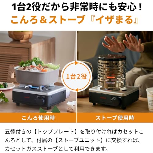Iwatani イワタニ 岩谷 イワタニカセットフー こんろ＆ストーブ イザまる CB-IZ-1 最後 画像