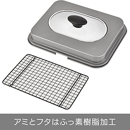 和平フレイズ ロースター 蓋付 煙が出ない ふっくら焼ける IH・ガス対応 ふっ素樹脂加工 焼きづつみ RD-0093 中間 画像