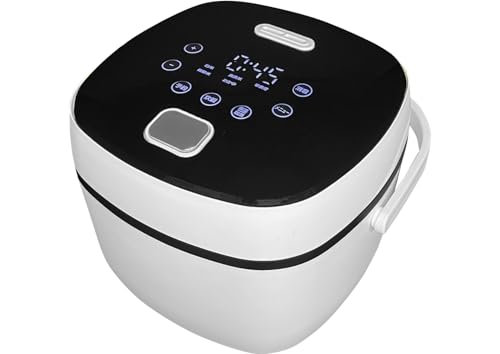 炊飯器 3合 一人暮らし 二人暮らし 【ブザー音オフ可能】 マイコン式 予約機能 24時間保温 5種類炊き分け 白米/無洗米/早炊き/雑穀米/おかゆ 一人用 白 KRC-33WHの外観・全体像 画像