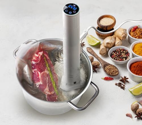 低温調理器 【一流シェフ監修レシピ】 業務用レベル ハイパワー 1200W スタンド式 自立式 エンペラータマリン IPX7 防水の特徴・詳細 画像