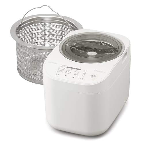 アイリスオーヤマ 精米機 家庭用 5合 連続精米 スピード精米 RCI-C5-C アイボリーの外観・全体像 画像