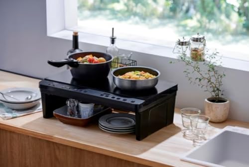 2口IHコンロスタンド付き ブラック アイリスオーヤマ IHK-WT41S-Bの特徴・詳細 画像