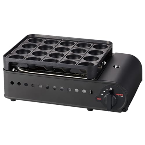 Iwatani イワタニ 岩谷 カセットガス たこ焼器 スーパー炎たこII えんたこ マットブラック 日本製 CB-ETK-2の外観・全体像 画像