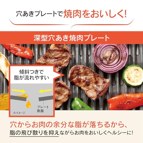 象印マホービン ホットプレート 3枚タイプ 穴あきプレート 深型平面プレート たこ焼きプレート チャコール EA-HA30-HZの特徴・詳細 画像